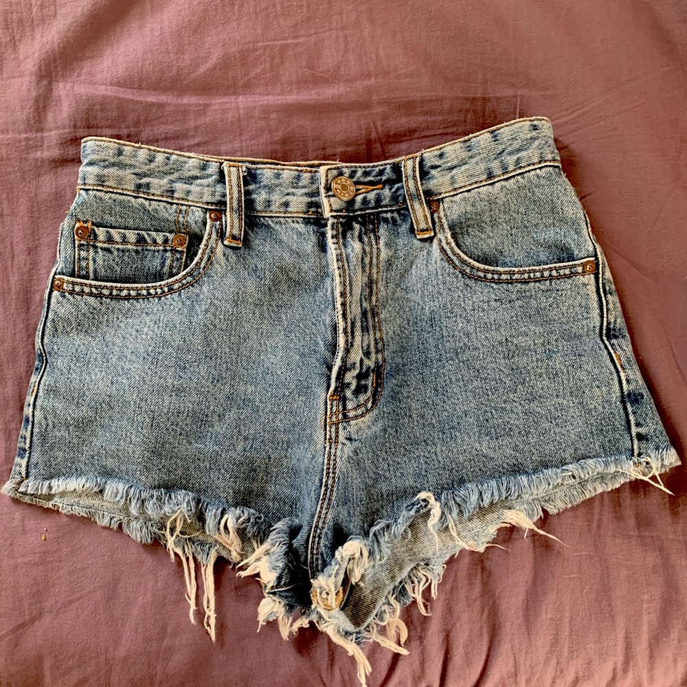 BDG High Rise Cheeky Denim Shorts